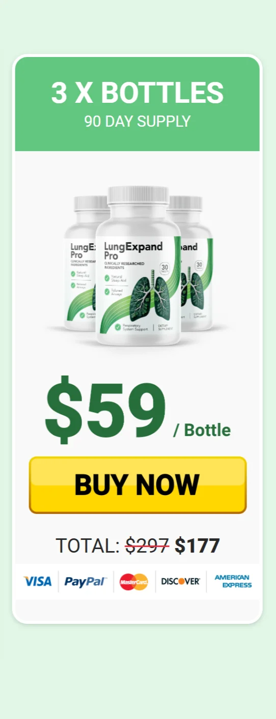 LungExpand Pro™ 3 bottles pricing